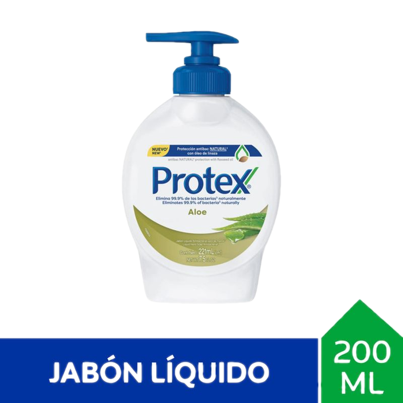 Jabón Líquido Protex Aloe Con Válvula 221 Ml