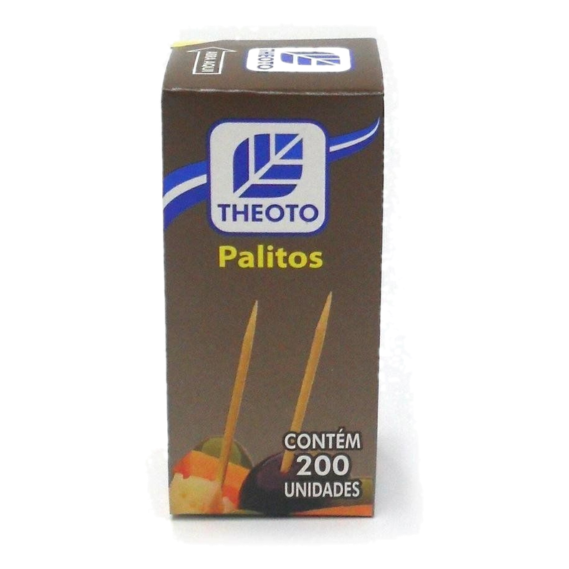 Palillos Para Dientes Theoto Caja 200 Unidades