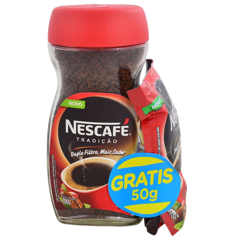 Café Instantáneo Nescafé Tradición 200 g + Recarga 50 g