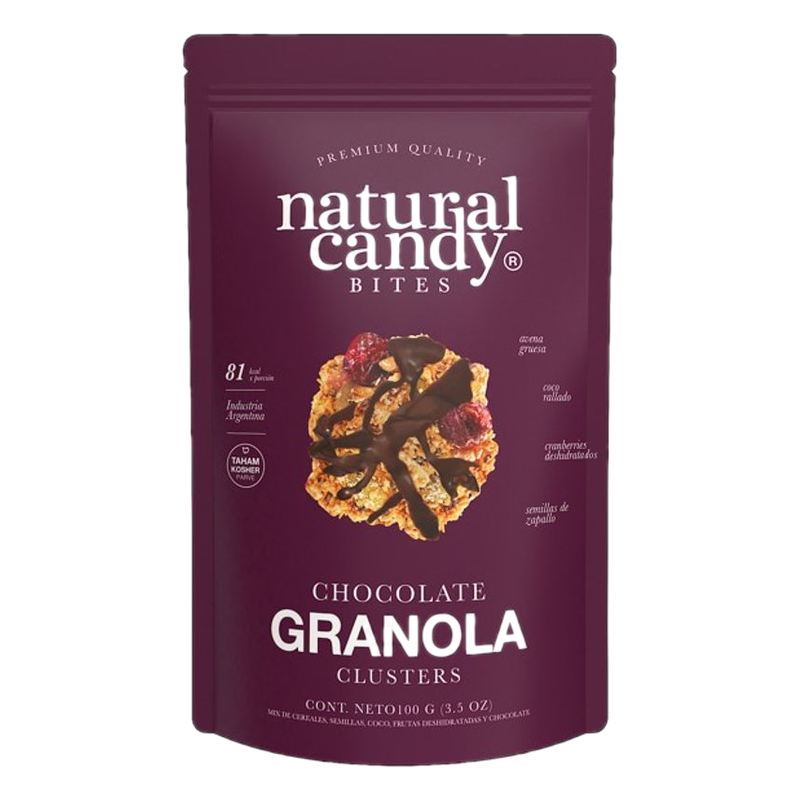 Galleta Natural Candy Bites Chocolate Granola 100 G