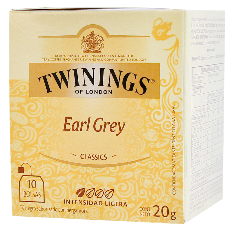 Té Twinings Earl Grey 10 Sobres