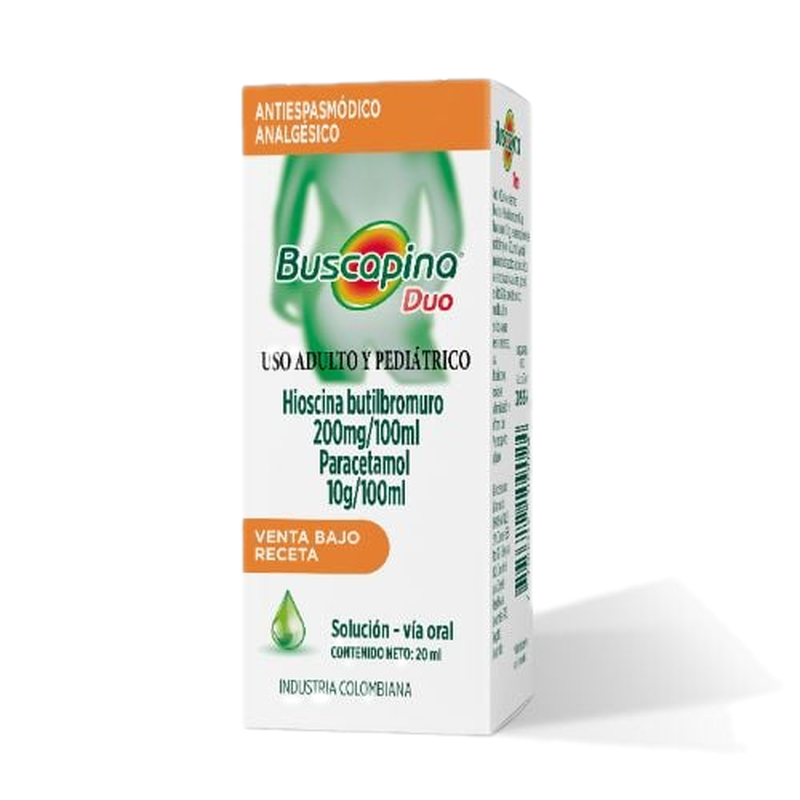Buscapina Duo 250 Mg-10 G/100 Ml Solución 20 Ml