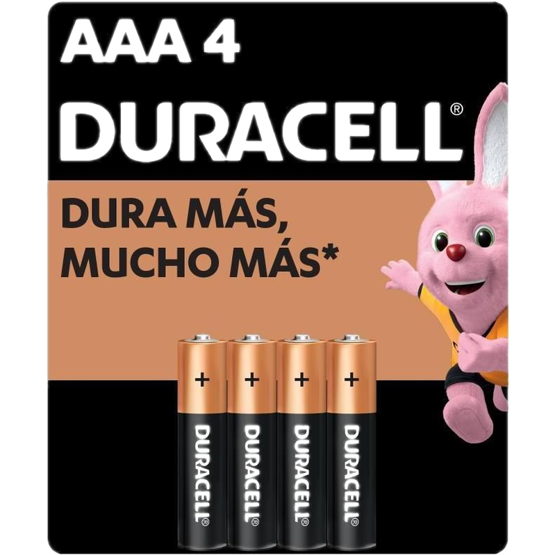 Pilas Alcalinas Duracell Aaa Blister De 4 Unidades
