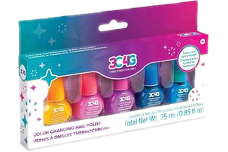 Set De 5 Esmaltes De Uñas Cambia Color