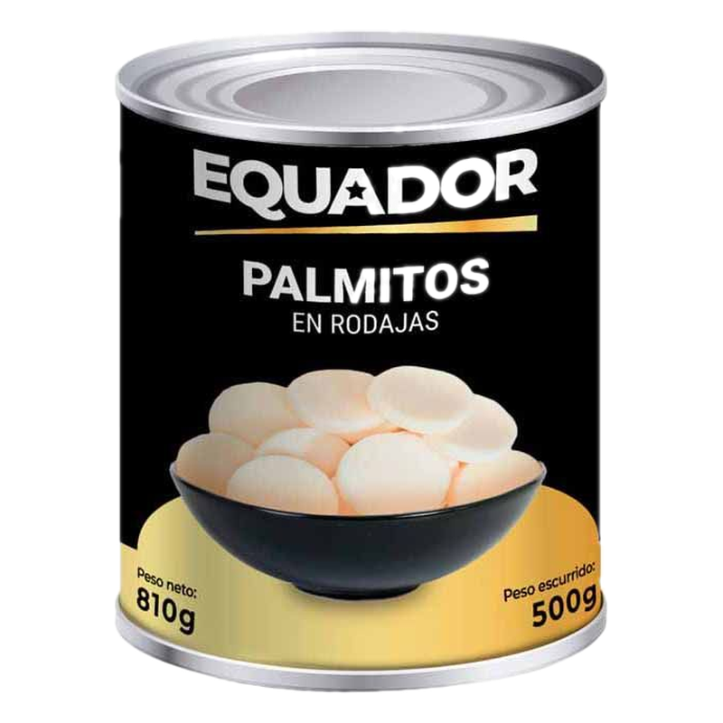Palmitos En Rodajas Equador 800 G