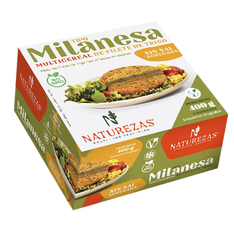 Milanesa De Trigo Naturezas S/sal 4 Unidades Cj 400 G