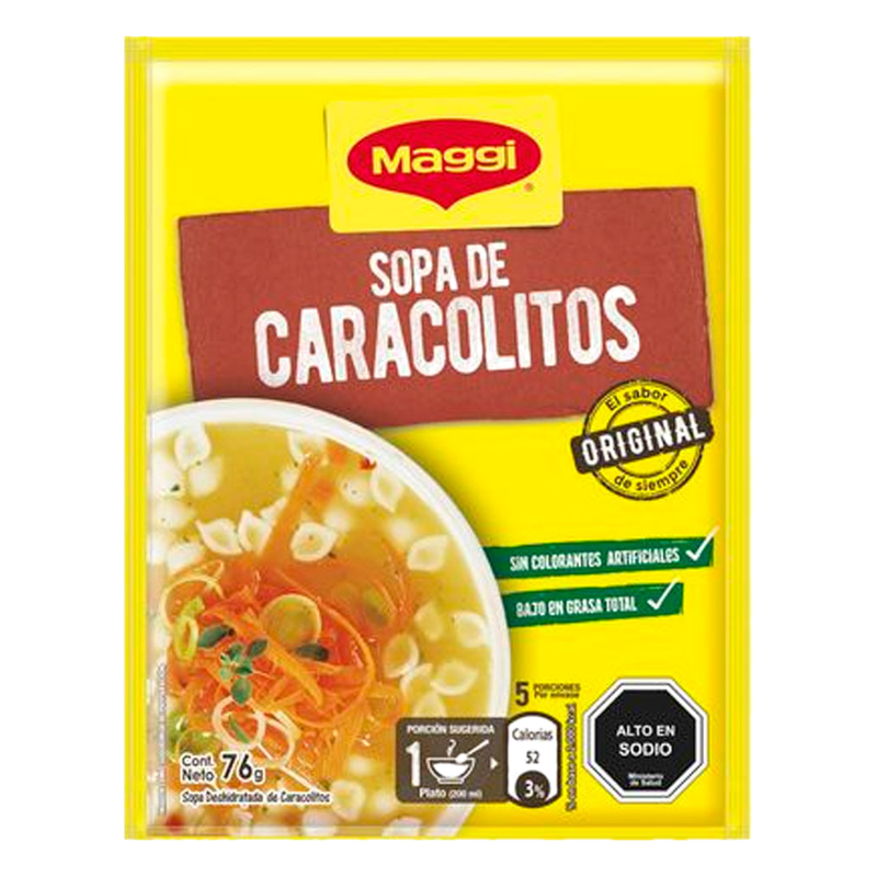 Sopa Maggi Caracolitos 76 G