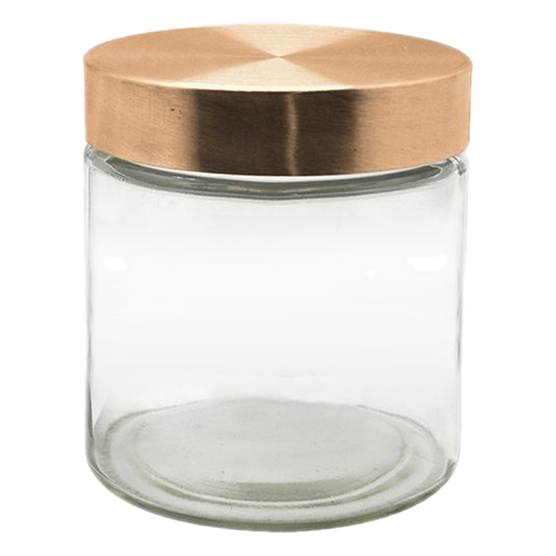 Frasco Con Tapa Rosca Cobre 22 Cm