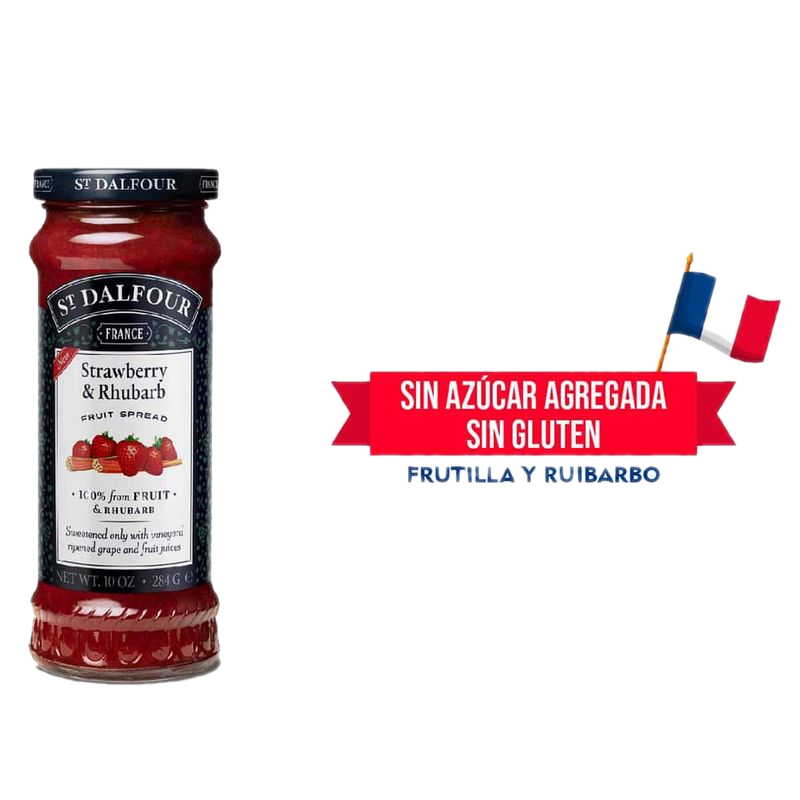 Mermelada St. Dalfour Frutilla Y Ruibarbo 284 G