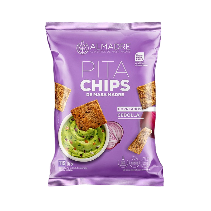 Snack Pita Chips De Masa Madre Sabor Cebolla 115 G
