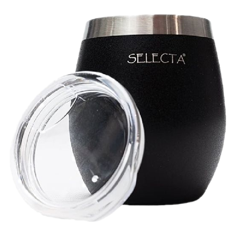 Mate Selecta Doble Pared Negro 240 Ml