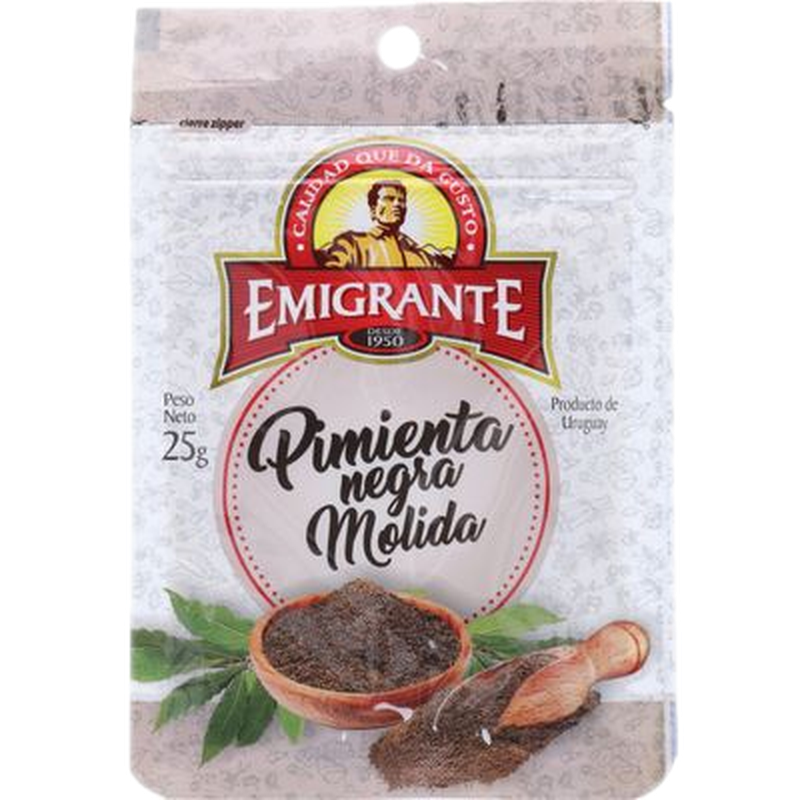 Pimienta Negra Molida Emigrante 25 G