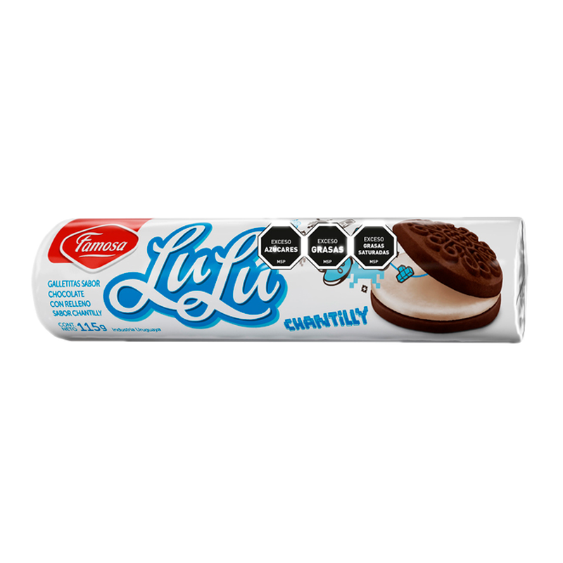 Galletitas Lulu Rellenas Chantilly 115 G