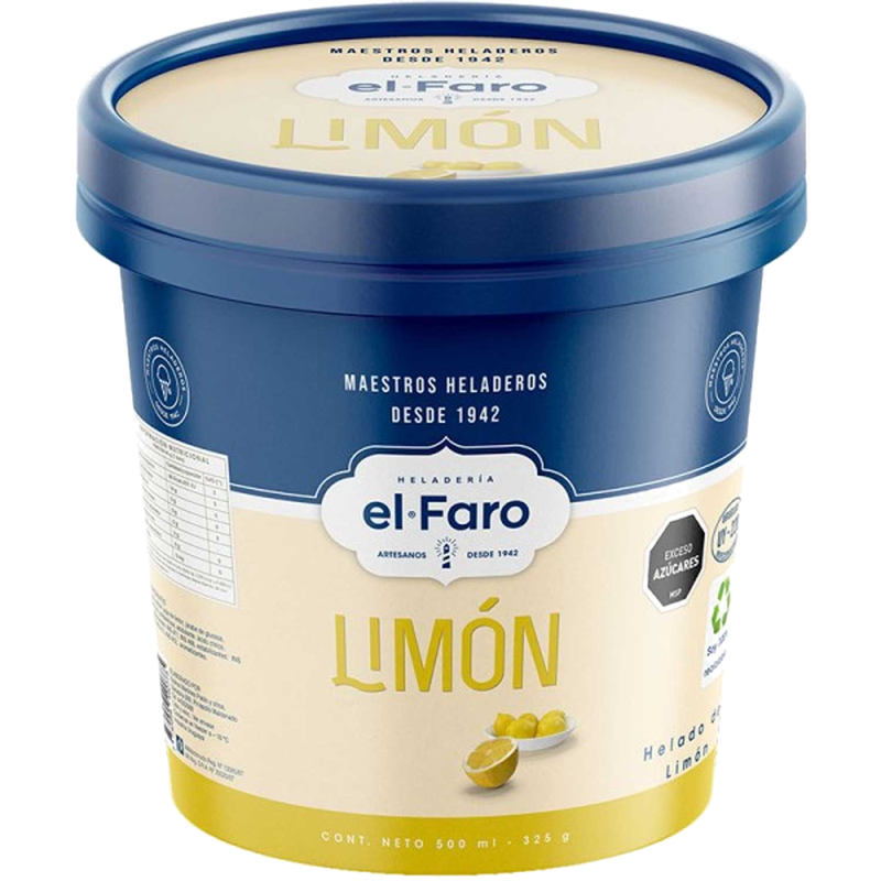 Helado El Faro Limon 500 Ml