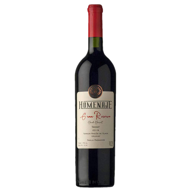 Vino Homenaje Gran Reserva Tinto Tannat 750 Ml