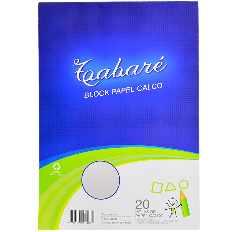 Block Tabaré Calco A4 X 20 Hojas