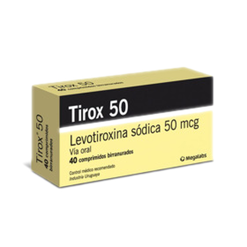Levotiroxina Mega 50 Tirox 50 Mcg [40 Comp.]