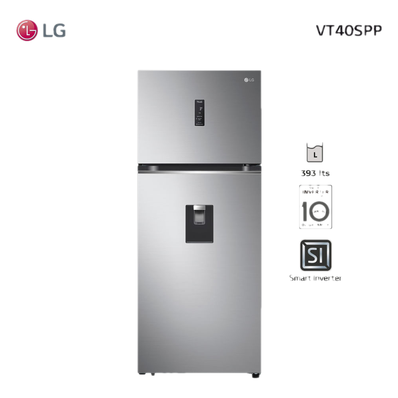 Refrigerador Lg 423 L Frío Seco Inverter Vt40apyc