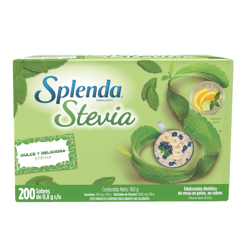 Edulcorante Splenda Stevia 200 Sobres
