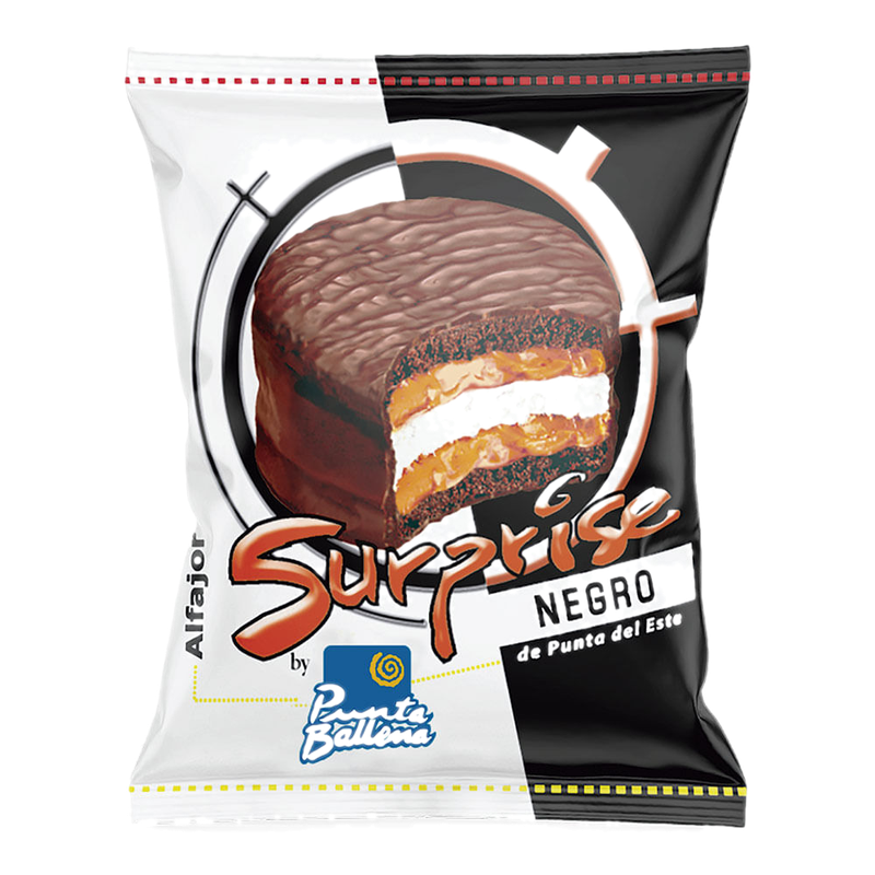 Alfajor Suprise Negro Punta Ballena 60 G