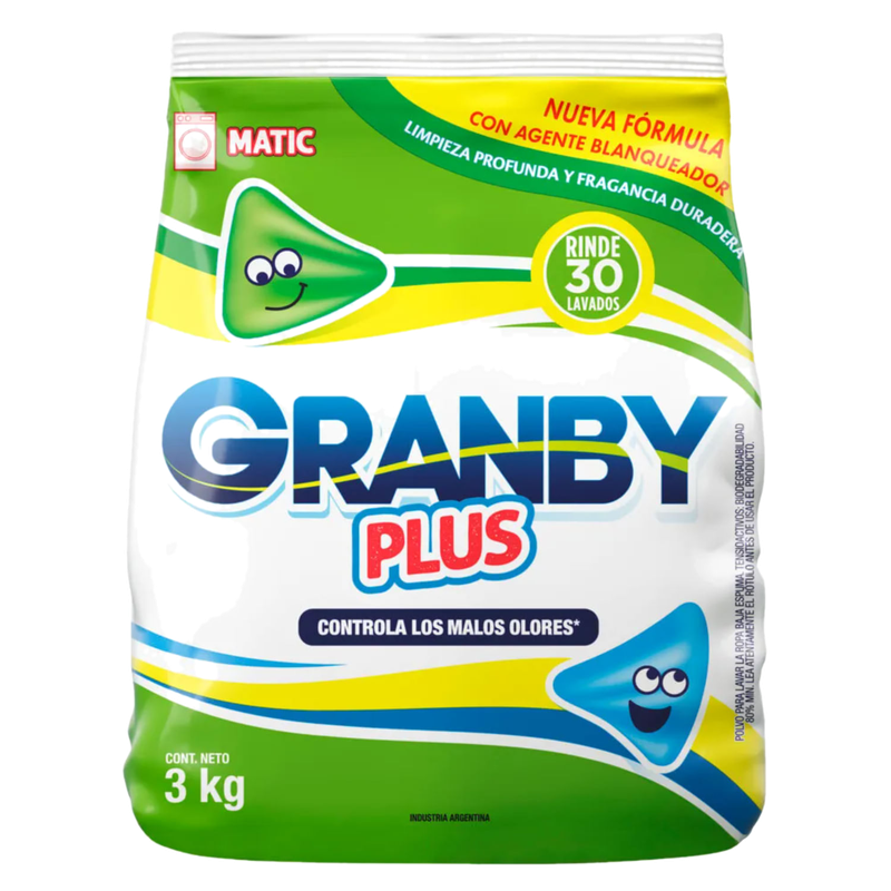 Jabon En Polvo Granby Matic 3 Kg