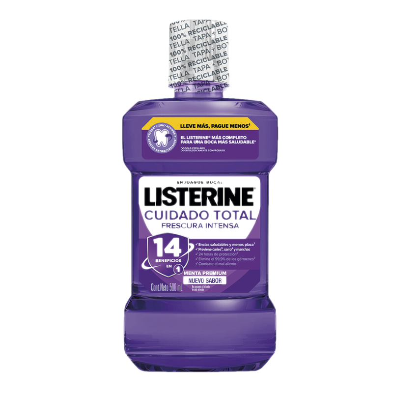 Enjuague Bucal Listerine Cuidado Total 500 Ml.