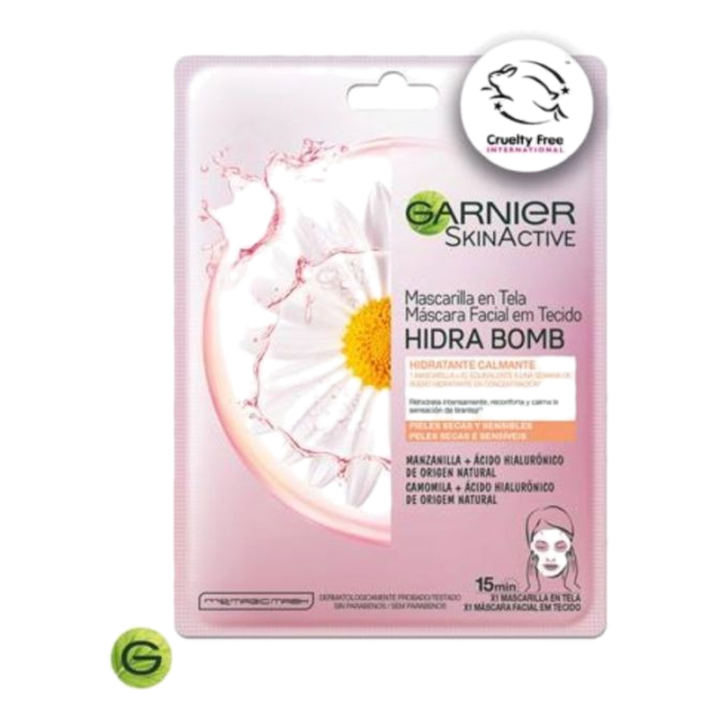 Mascarilla En Tela Garnier Skin Active Manzanilla 1 Unidades