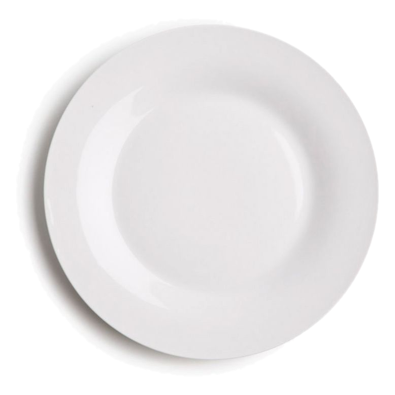 Plato De Postre Blanco Tienda Casa 18 Cm