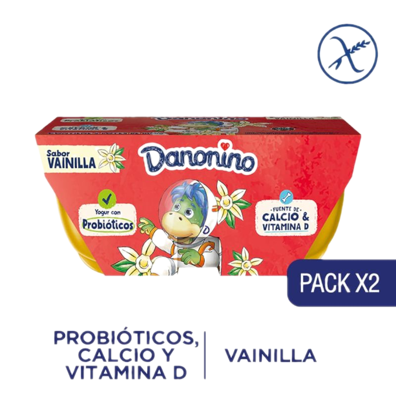 Postre Danonino Vainilla 2 Unidades 161 G