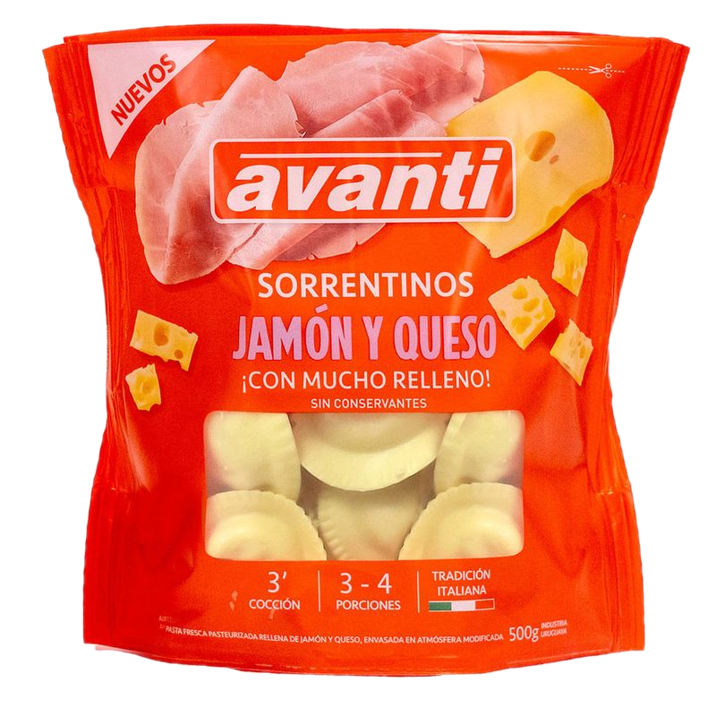 Sorrentinos Avanti Jamón Y Queso 500 G