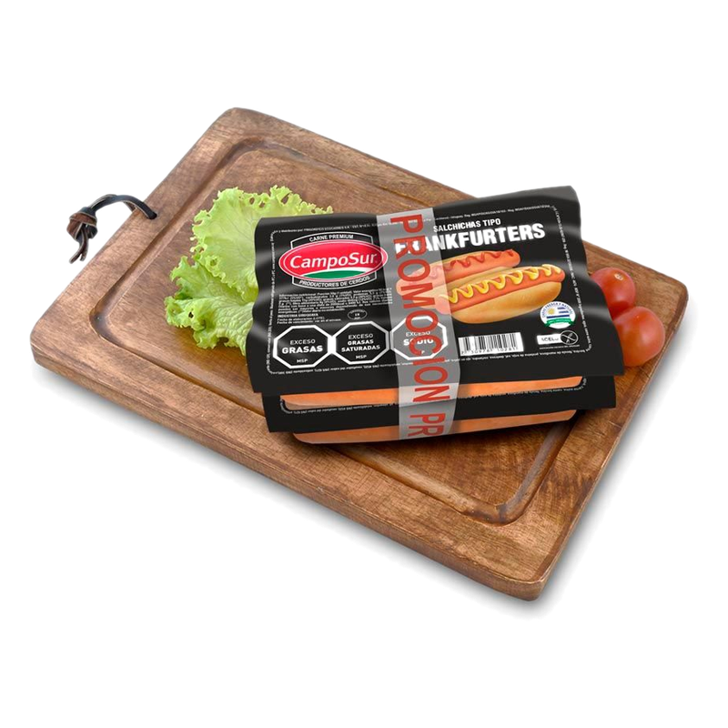 Frankfurters Cortos Camposur 2 X 8 Unidades