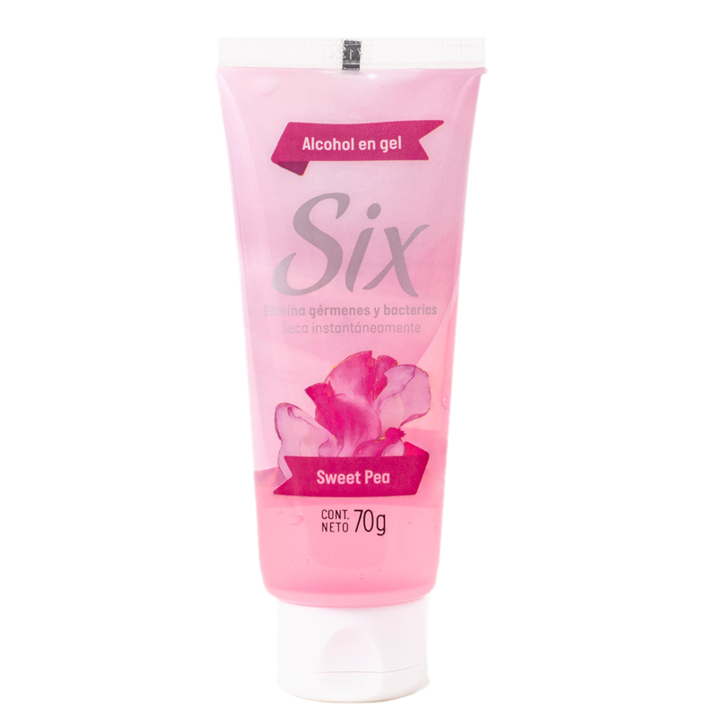 Alcohol En Gel Six Sweet Pea 70 G