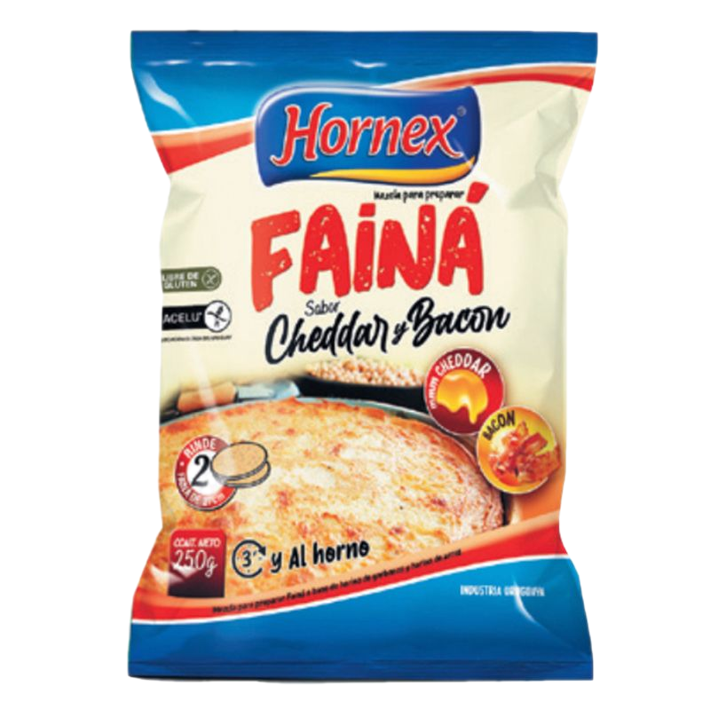 Faina Cheddar Y Bacon Hornex 250 G