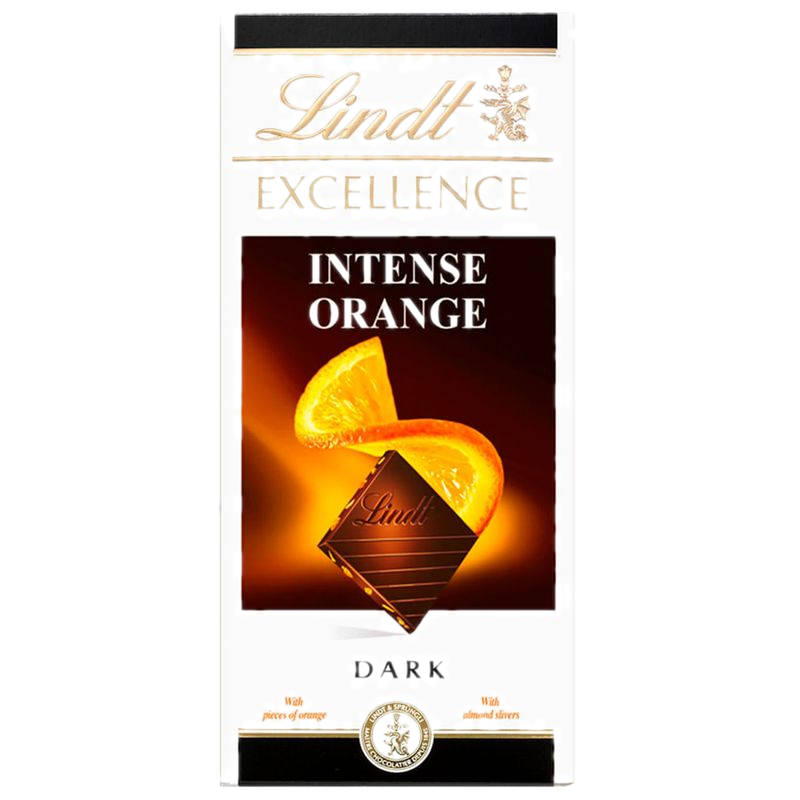 Chocolate Lindt Lindor Excellence Amargo Y Naranja 100 G