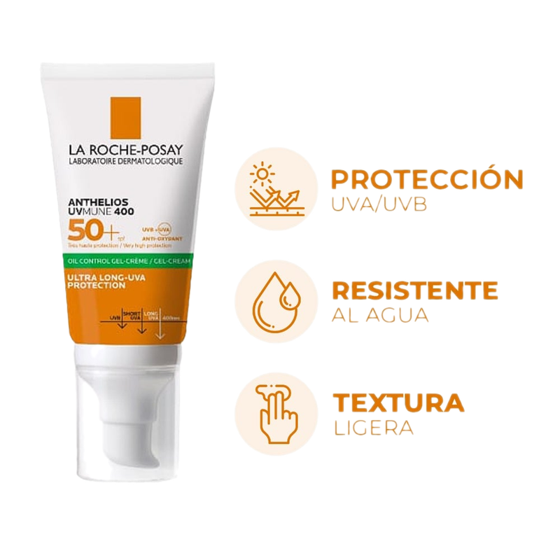 Protector Solar La Roche Posay Anthelios Uvmune Toque Limpio Fps50+ 50 Ml