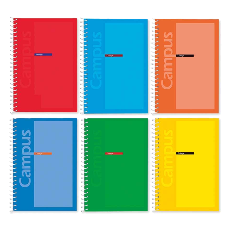 Libreta Con Espiral Rayada Campus 80 Hojas
