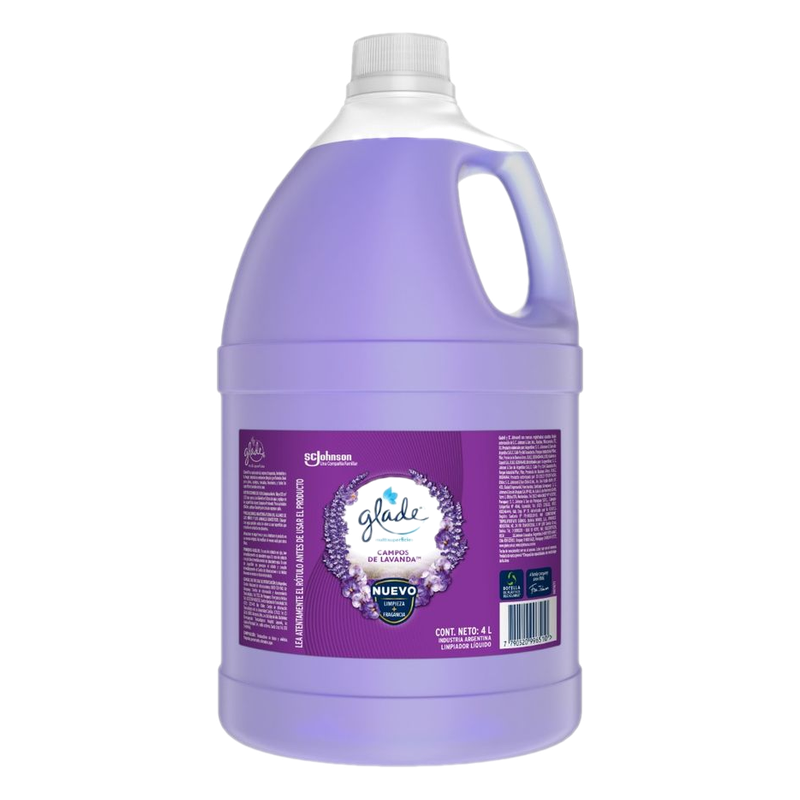 Limpiador Líquido Multisuperficies Glade Campos De Lavanda Bidón 4 L