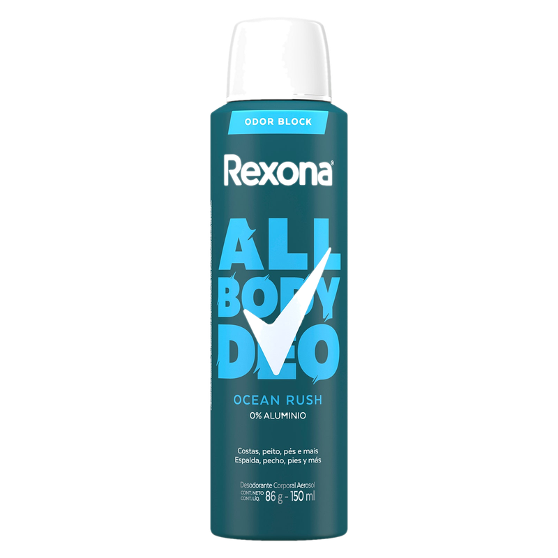 Rexona Men All Body Desodorante Aerosol Oceanrush 150 Ml