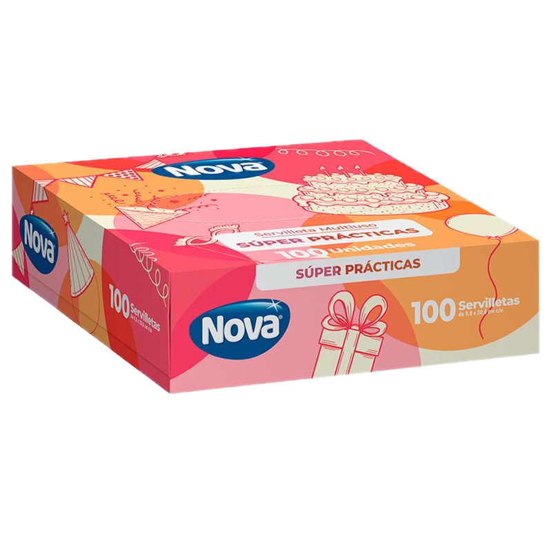 Servilleta Nova Multiuso 100 Unidades