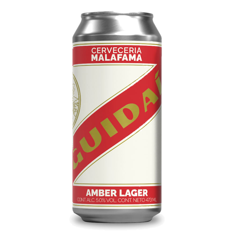 Cerveza Malafama Guidaí Amber Lager 473 Ml