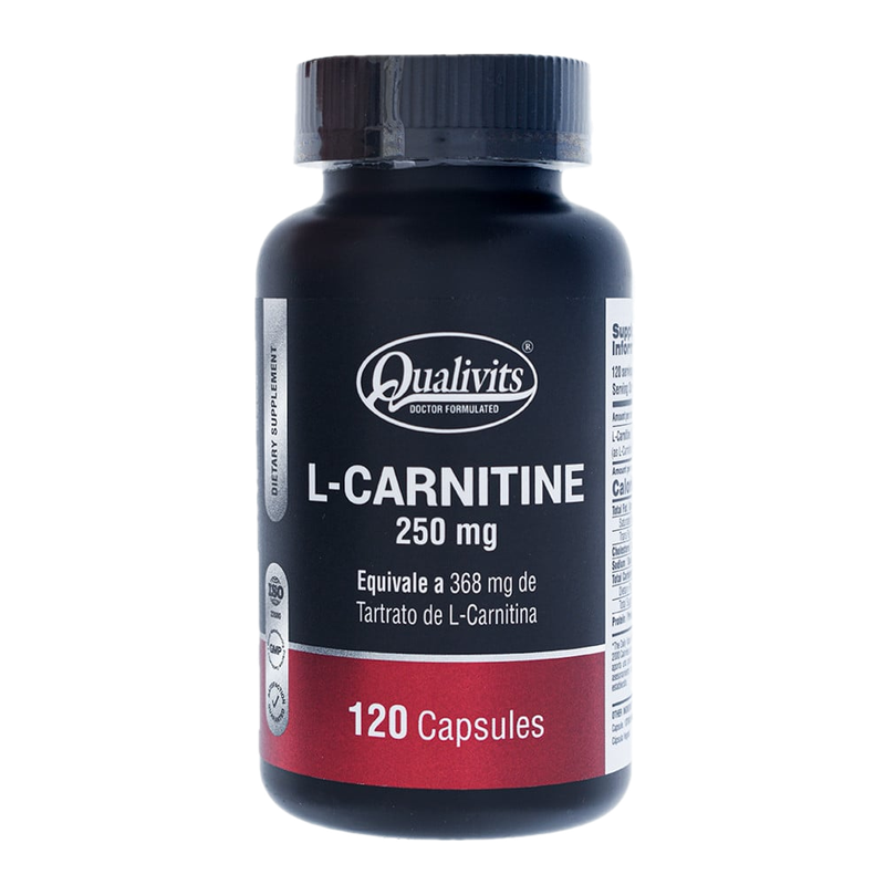L- Carnitine Qualivits 250 Mg 120 Cápsulas
