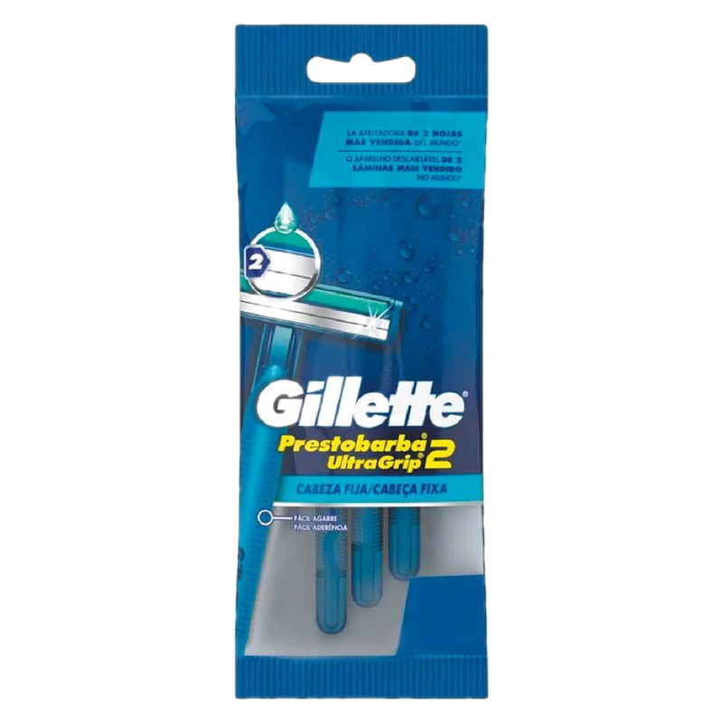 Máquina Prestobarba Gillette Ultragrip 3 Unidades