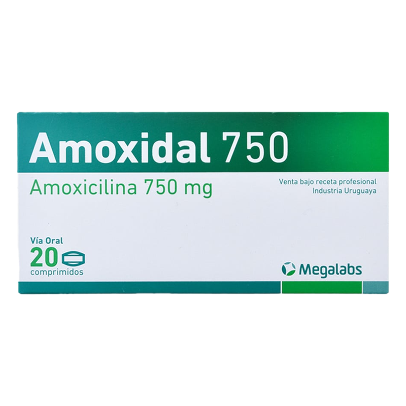 Amoxidal 750 Mg X 20 Comprimidos