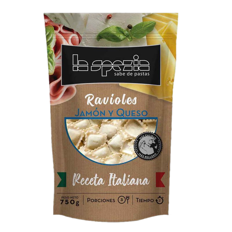 Ravioles De Jamón Y Muzzarella Spezia 750 G