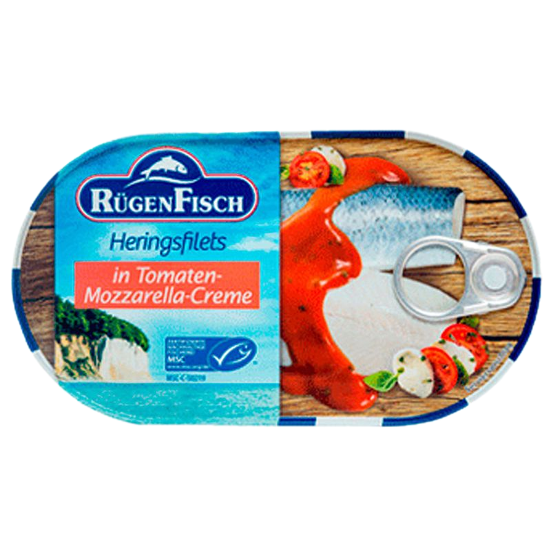 Arenque En Crema De Tomate Y Muzzarella Rugen Fisch