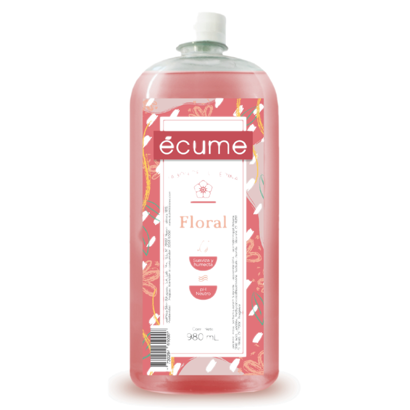 Jabón Líquido Écume Floral Para Manos Refill 980 Ml