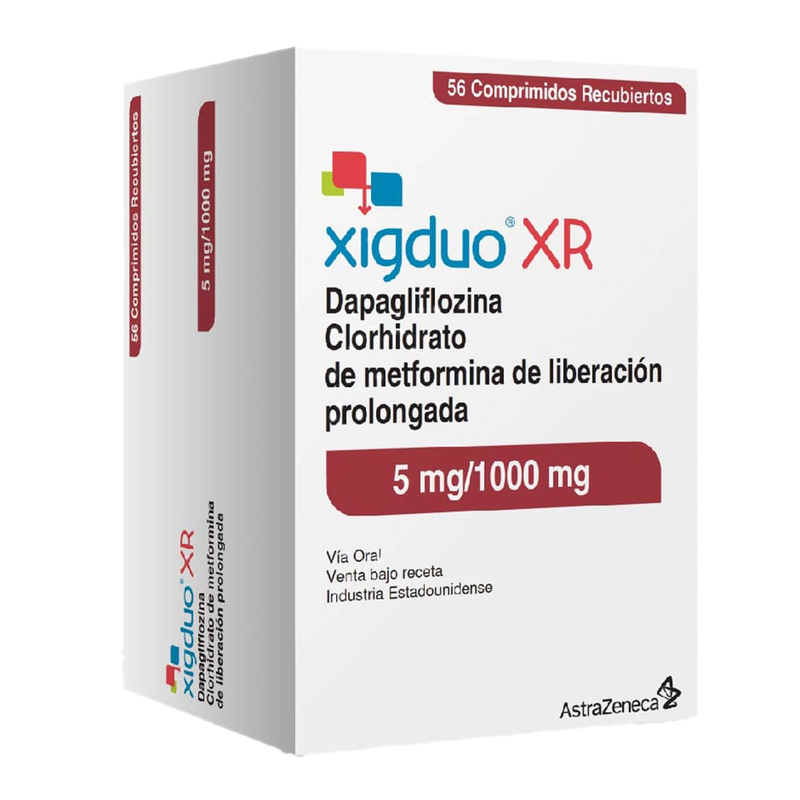 Xigduo Xr 5 Mg/1000 Mg 56 Comprimidos Recubiertos