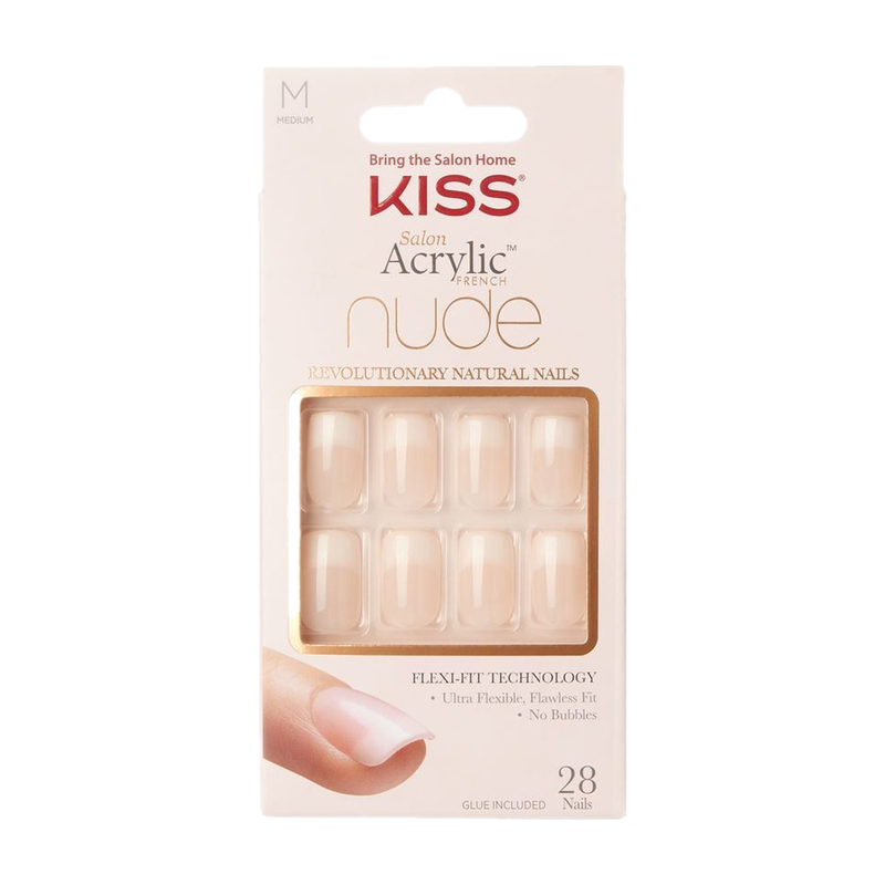 Uñas Postizas Kiss Diseño Frances Nude Chasmere