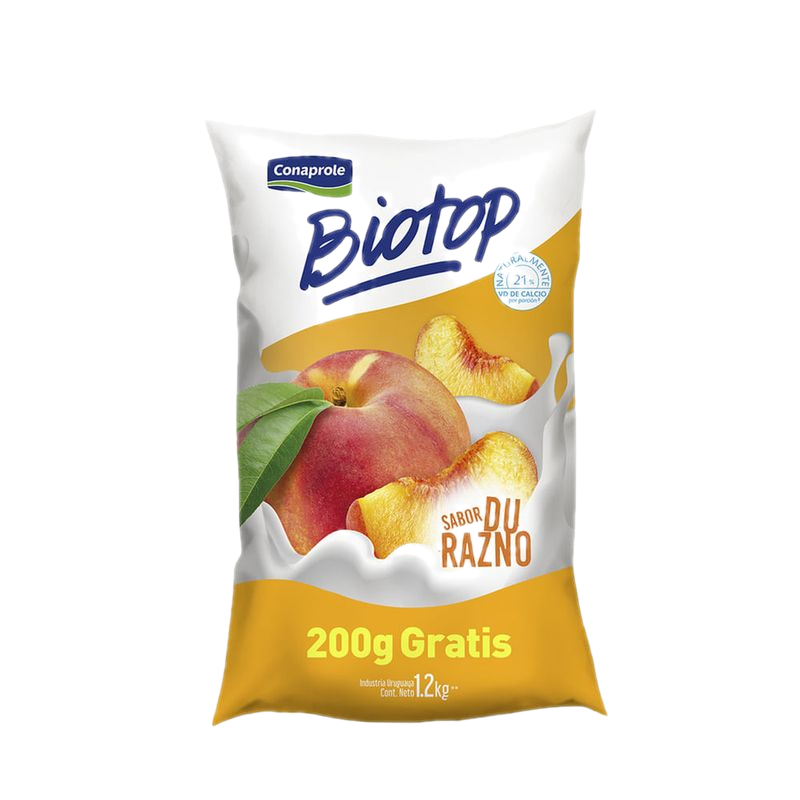 Yogur Biotop Durazno 1.2 L