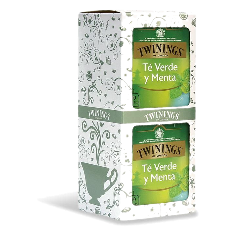 Té Twinings Verde Con Menta 20 Sobres